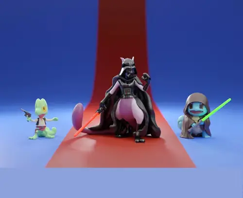 Pokemon Star Wars May The 4th Archivo Stl Para Impresión 3d