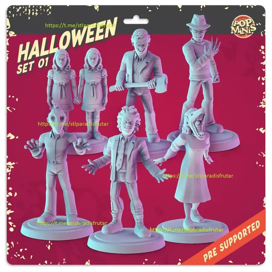 Pop Minis Halloween Archivo Stl Para Impresion 3D