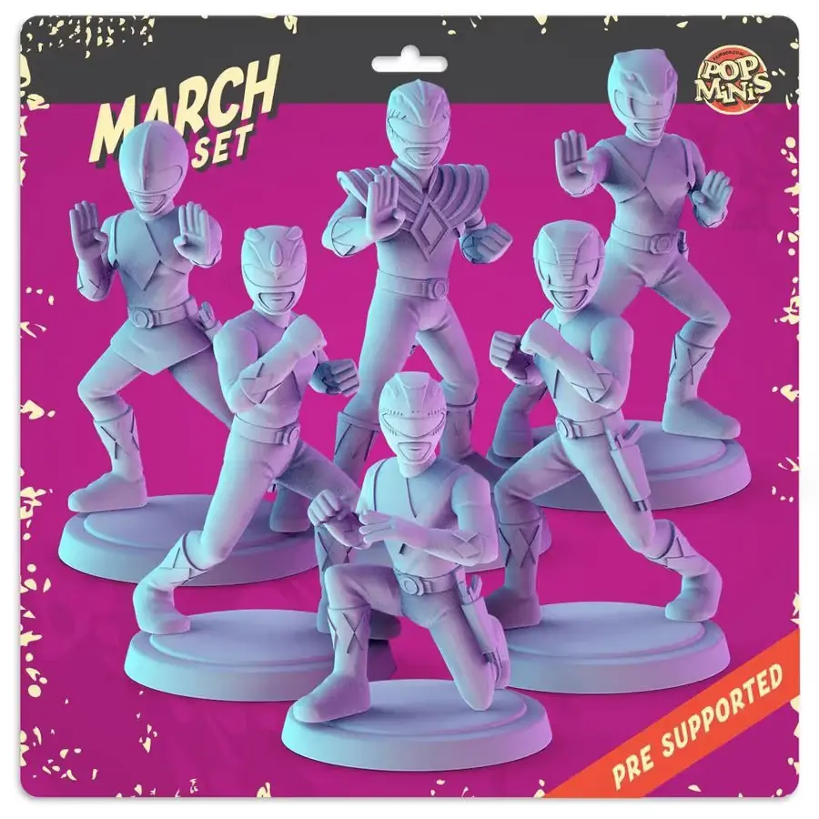 Popminis Power Rangers 2 Archivo Stl Para Impresion 3D