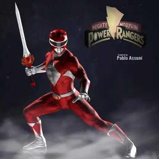 Power Ranger Rojo Archivo Stl Para Impresion 3D