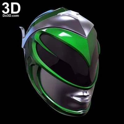 Power Rangers Green Ranger Casco Archivo STL Impresión 3D