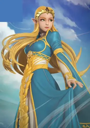 Princess Zelda Nom Archivo Stl Para Impresión 3d