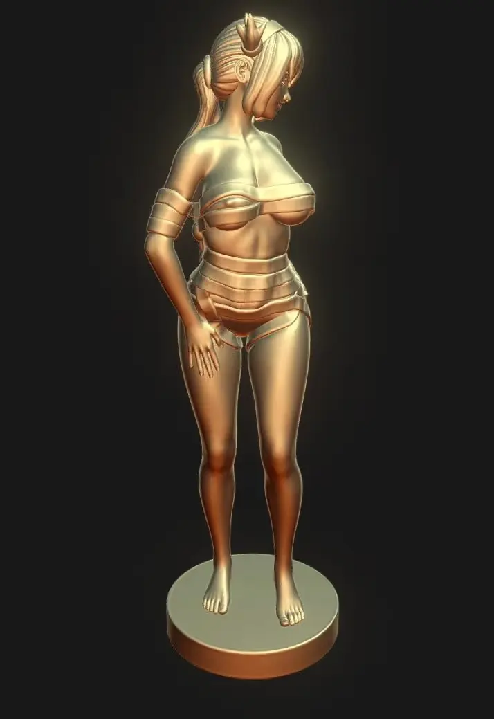 Printable Girl Anime4 Archivo Stl Para Impresion 3D