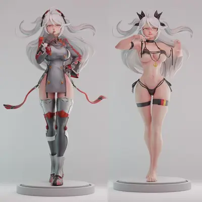 Prinz Eugen Azur Lane Archivo Stl Para Impresion 3D