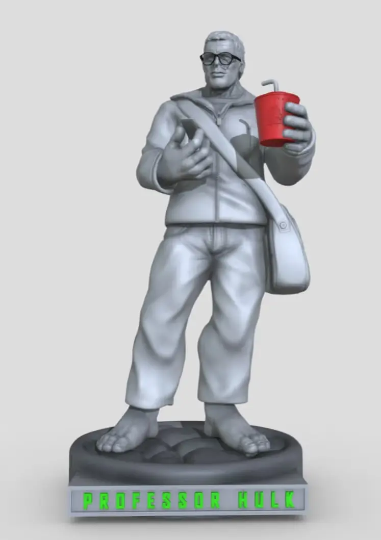 Professor Hulk Archivo STL OBJ para Impresion 3D