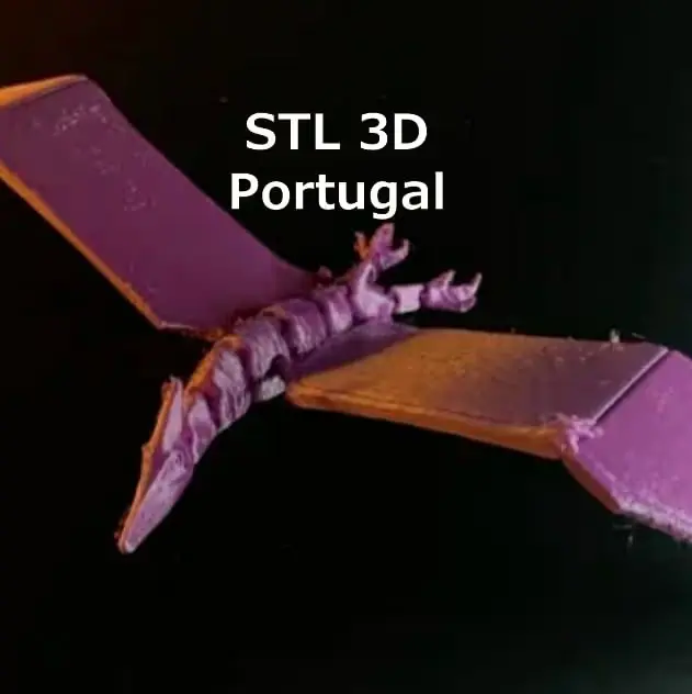 Pterodáctilo Archivo Stl Obj Para Impresion 3D