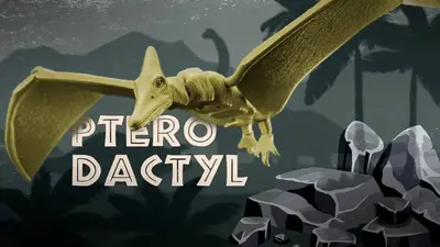 Pterodáctilo Archivo Stl Obj Para Impresion 3D