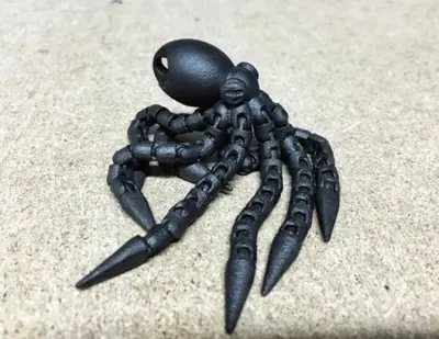 Pulpo Llavero Flexible Archivo Stl Obj Para Impresion 3D