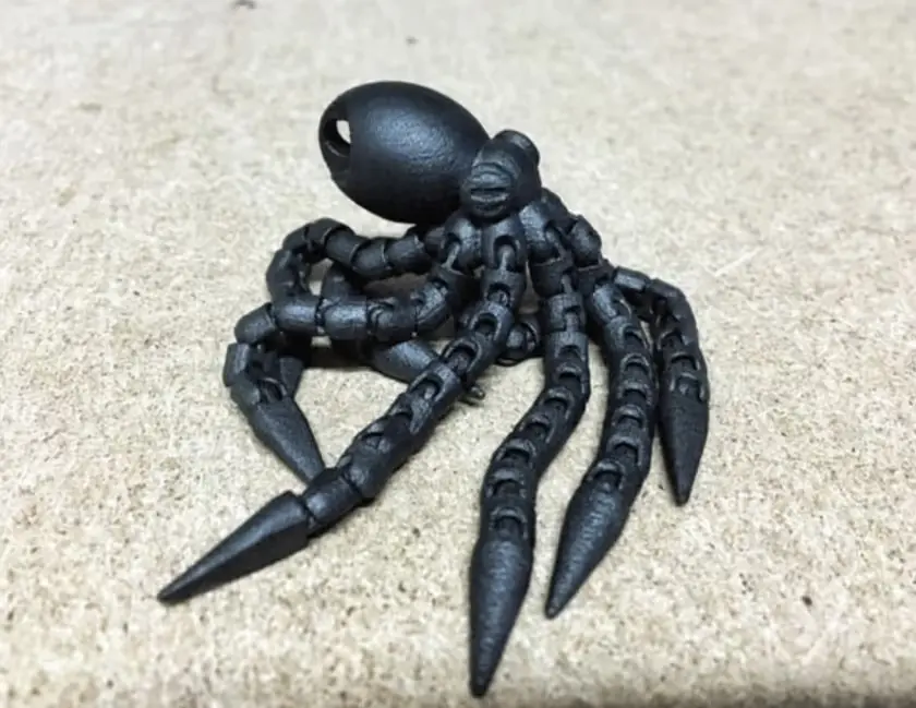 Pulpo Llavero Flexible Archivo Stl Obj Para Impresion 3D