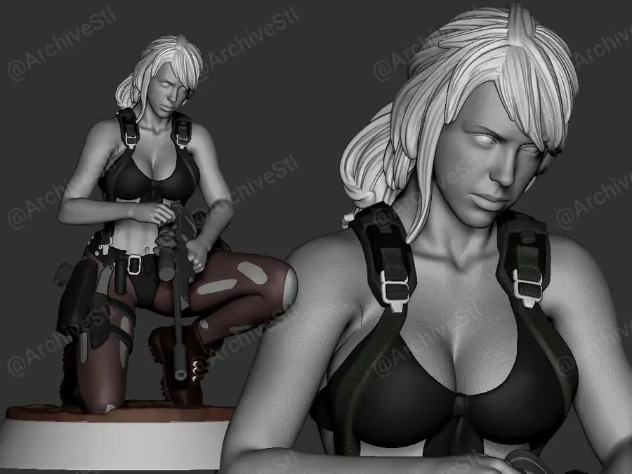 Quiet Rks3D Archivo STL OBJ para Impresion 3D