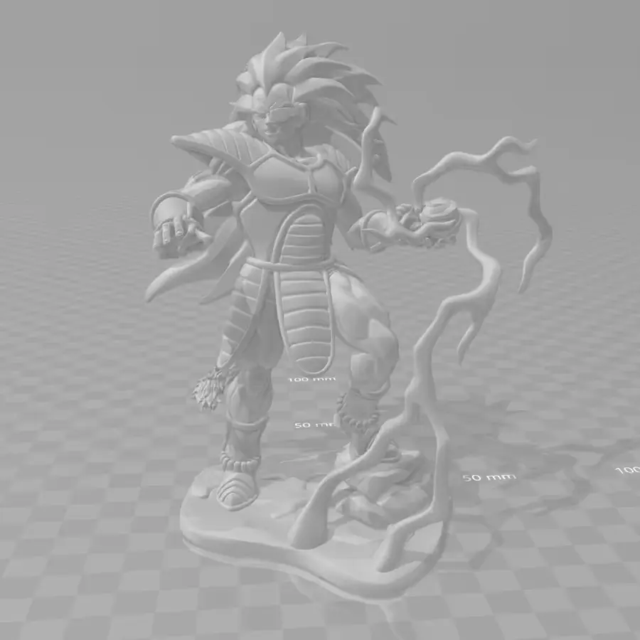 Raditz Dragon Ball Figura Archivo STL para Impresion 3D