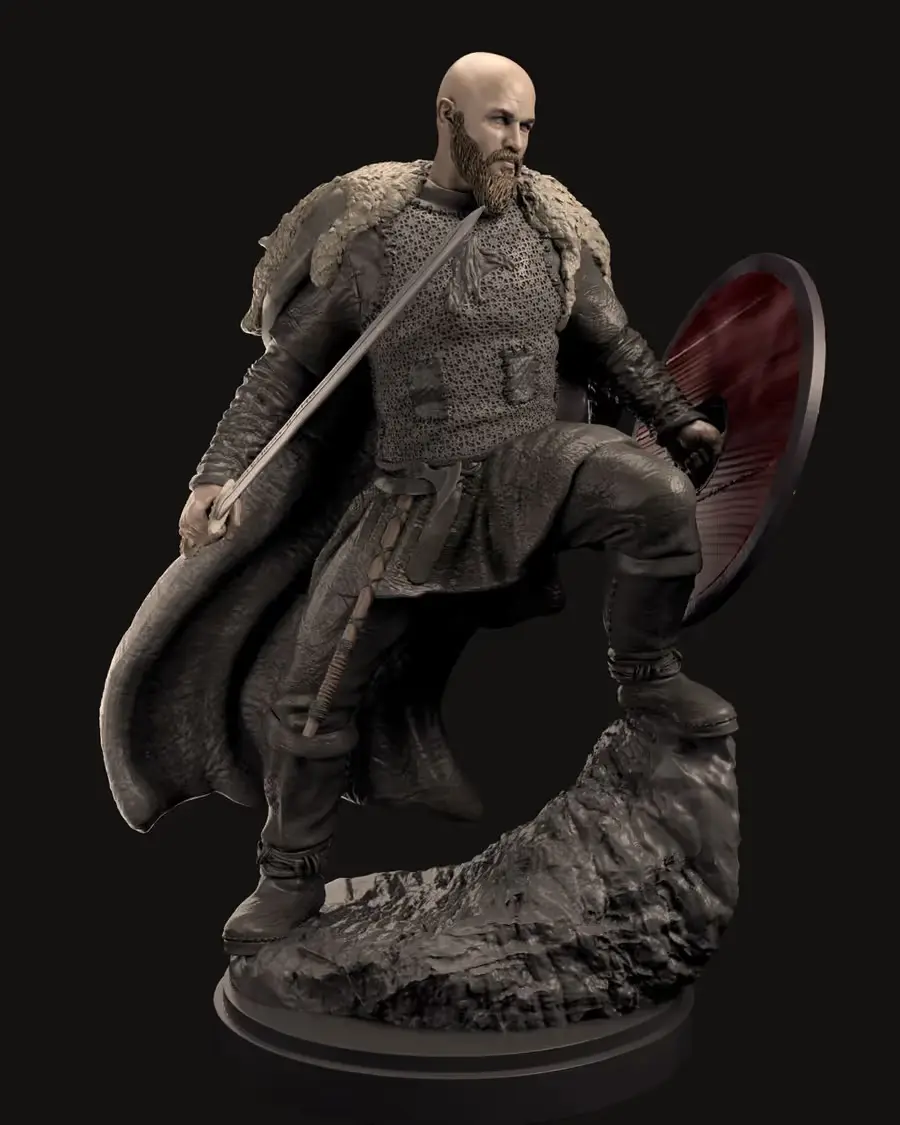 Ragnar Lothbrock Vikings Archivo Stl Para Impresion 3D