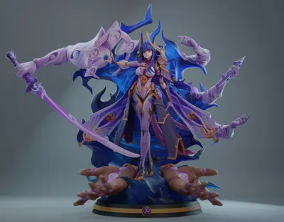 Raiden Shogun Archivo STL OBJ para Impresion 3D