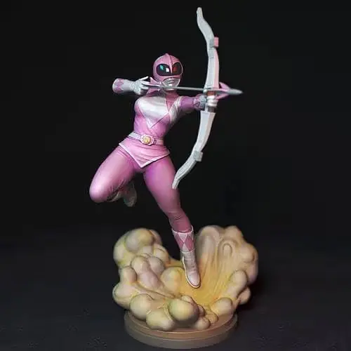 Ranger Rosa Power Ranger Archivo Stl Obj Para Impresion 3D