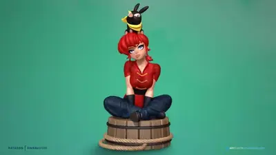 Ranma - Din3d Stl Obj Impresión 3d