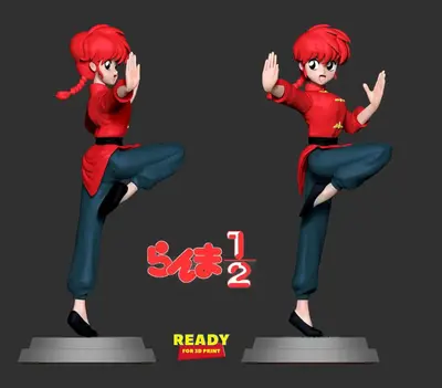 Ranma Stl Archivo Stl Obj Para Impresion 3D
