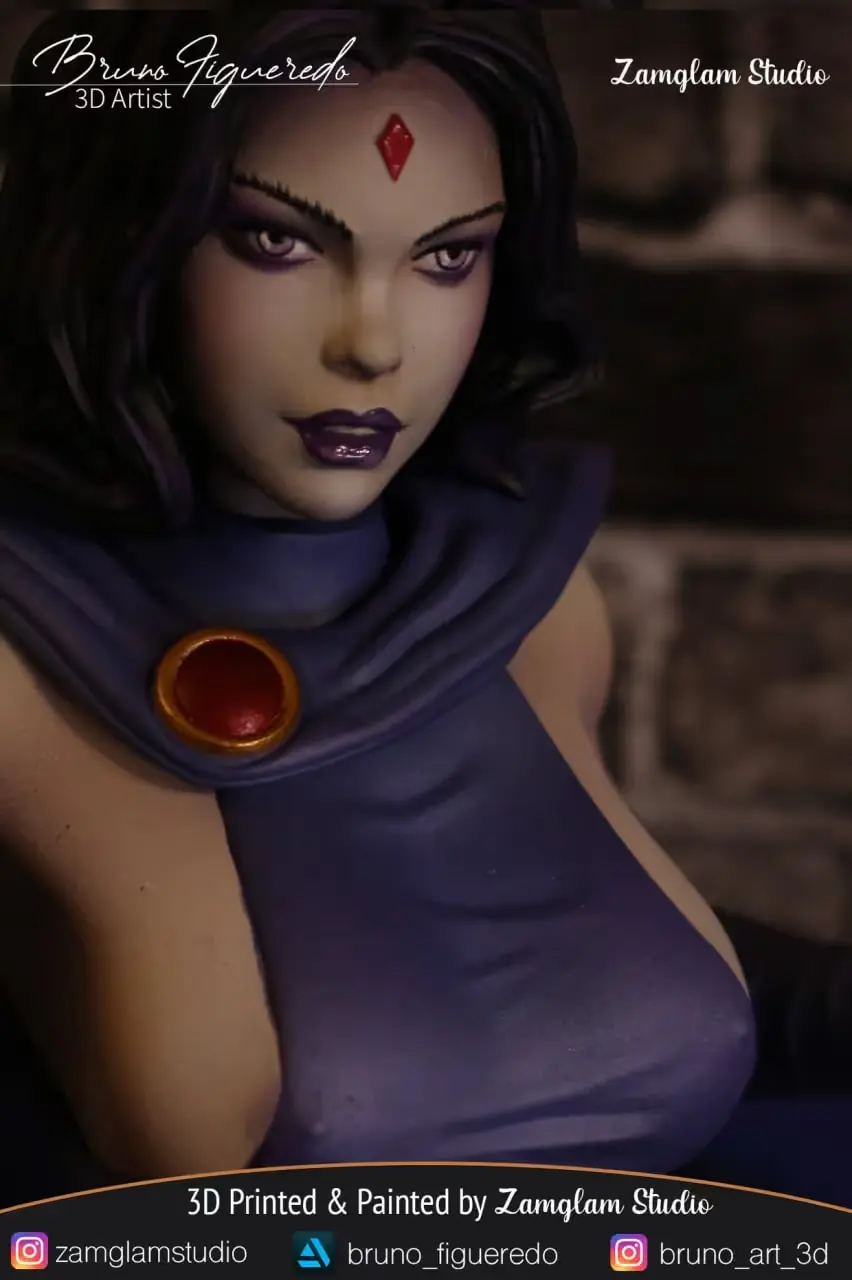 Raven Sur Socle Archivo Stl Para Impresion 3D