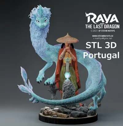 Raya & The Last Dragon Archivo Stl Para Impresion 3D