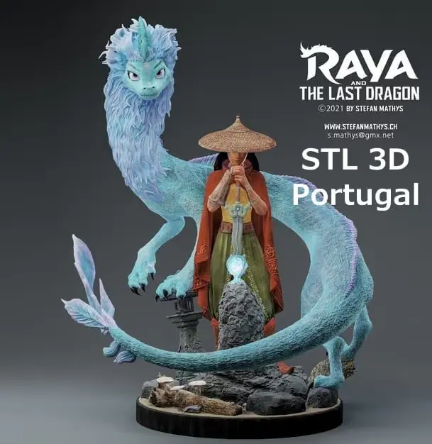 Raya & The Last Dragon Archivo Stl Para Impresion 3D