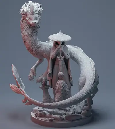 Raya Y El Ultimo Dragón Archivo Stl Para Impresión 3d