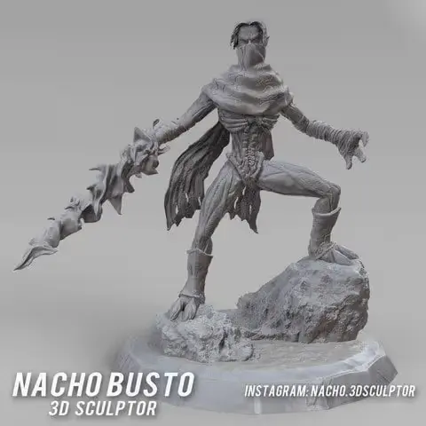 Raziel Soul Reaver Archivo Stl Obj Para Impresion 3D