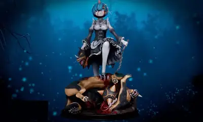 Re-zero Rem J3d Archivo Stl Para Impresión 3d