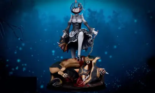 Re-zero Rem J3d Archivo Stl Para Impresión 3d