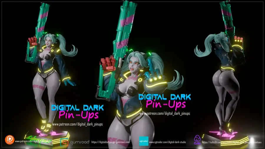 Rebecca Edgerunners Archivo Stl Para Impresion 3D