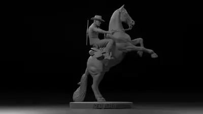 Red Dead Redemption Stl Obj Impresión 3d