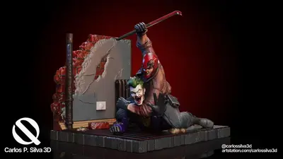 Red Hood Vs Joker Archivo Stl Para Impresion 3D