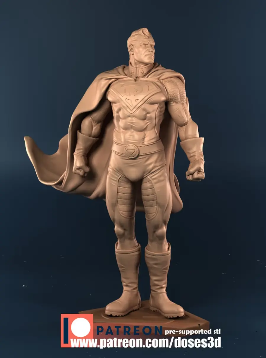 Red Superman Archivo Stl Para Impresion 3D