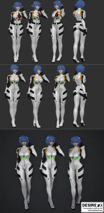 Rei Ayanami Space Elf Figurine Archivo Stl Para Impresion 3D