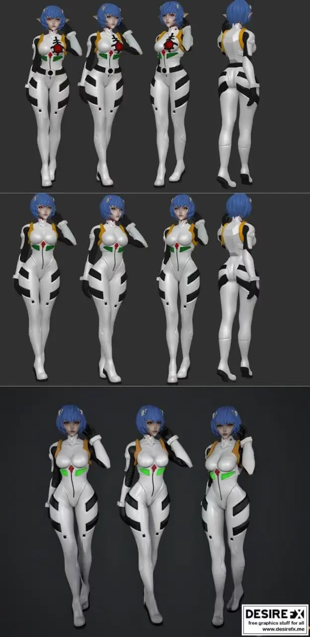 Rei Ayanami Space Elf Figurine Archivo Stl Para Impresion 3D