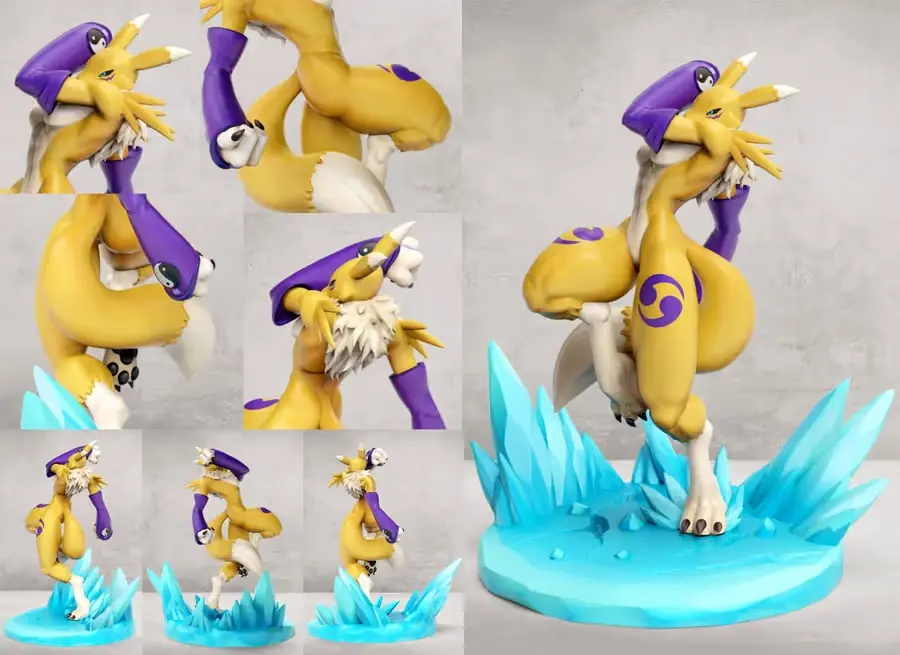 Renamon Digimon Archivo Stl Para Impresion 3D