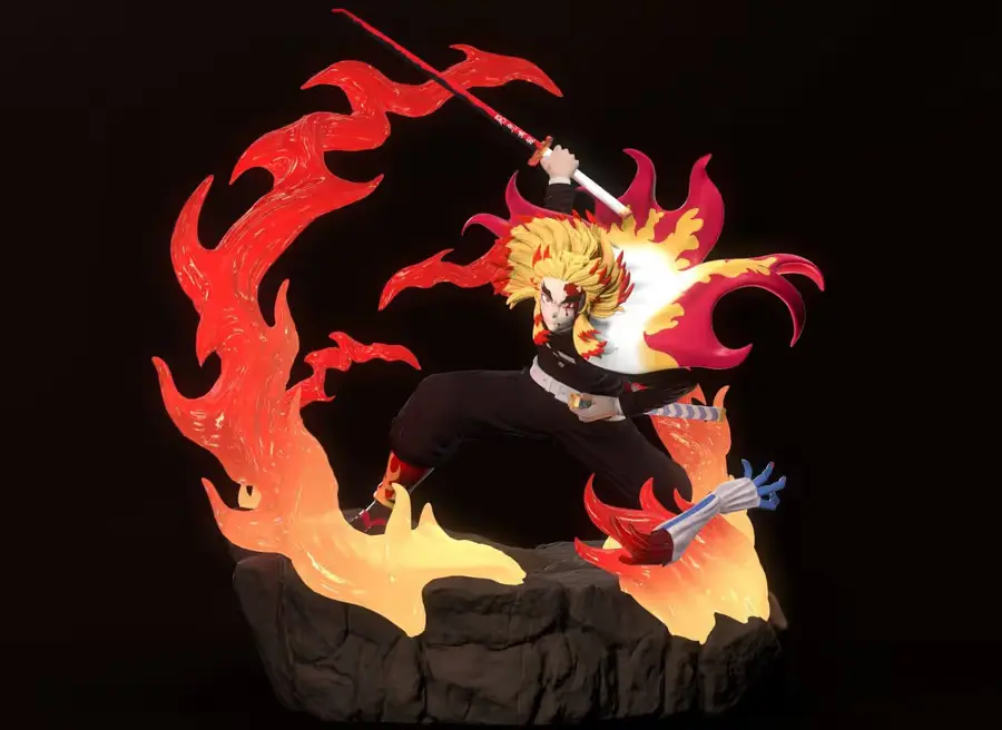 Rengoku Kimetsu No Yaiba Archivo Stl Para Impresion 3D