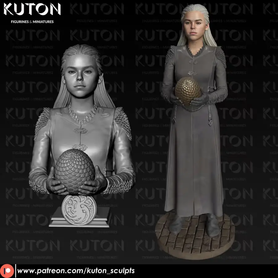 Rhaenyra Archivo Stl Para Impresion 3D
