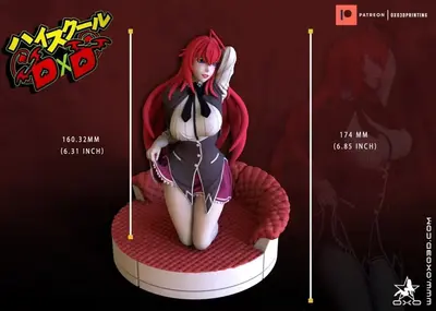Rias Gremory Standard Y Archivo Stl Para Impresion 3D