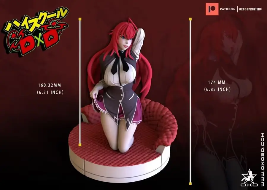 Rias Gremory Standard Y Archivo Stl Para Impresion 3D
