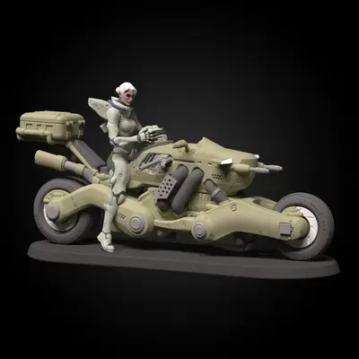 Rider Sci Fi Archivo Stl Para Impresion 3D