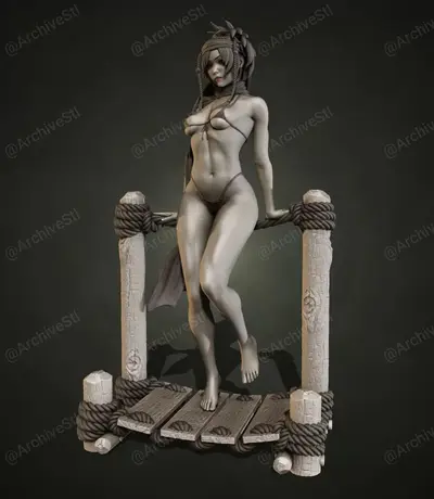 Rikku Final Fantasy Archivo Stl Para Impresion 3D