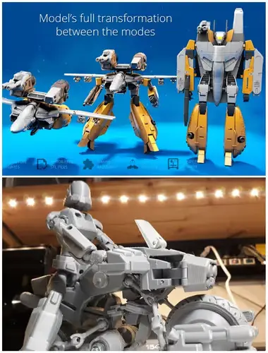 Robotech 2 X 2 Modelos Archivos Stl Obj Para Impresión 3d