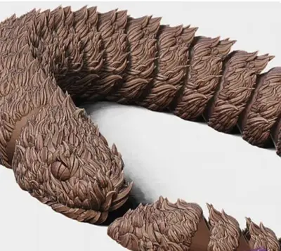 Rock Snake Circle Archivo Stl Obj Para Impresion 3D