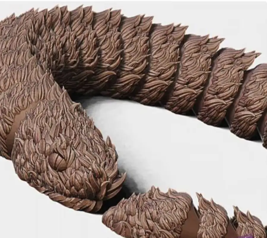 Rock Snake Circle Archivo Stl Obj Para Impresion 3D