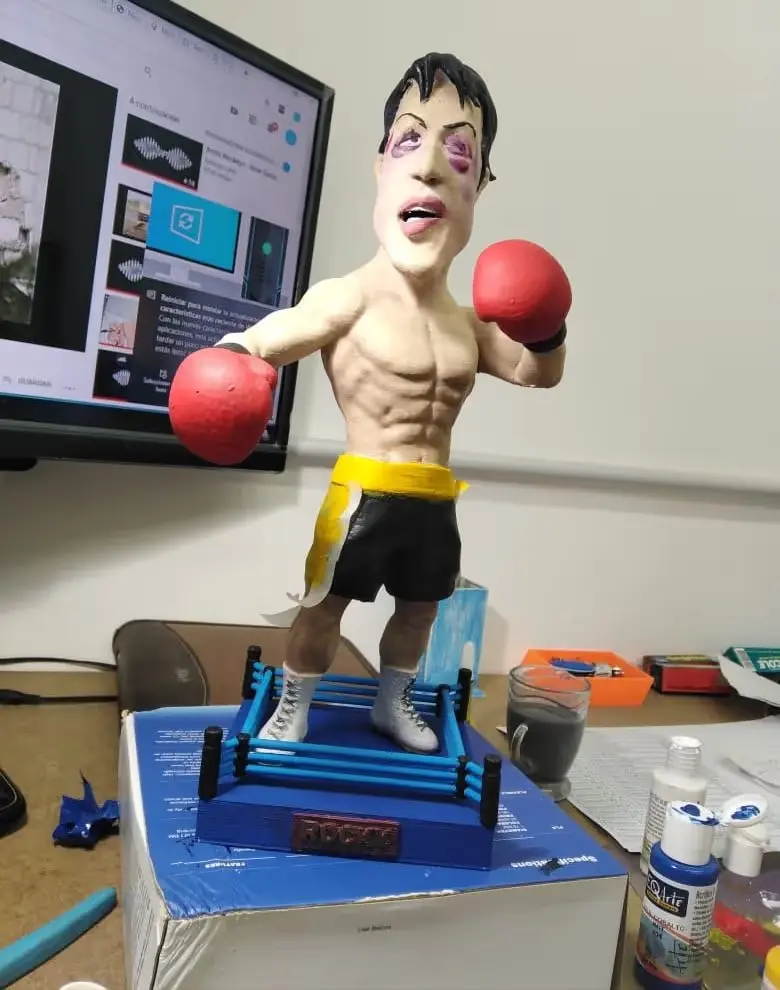 Rocky Figura Adorno Archivo STL OBJ para Impresion 3D