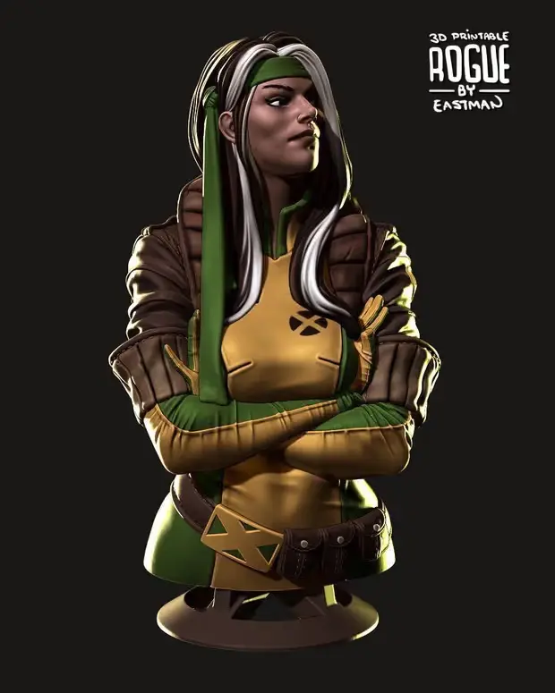 Rogue Busto Archivo Stl Para Impresion 3D