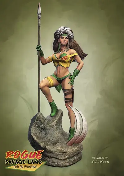 Rogue X Men Savage Ly Archivo Stl Para Impresion 3D