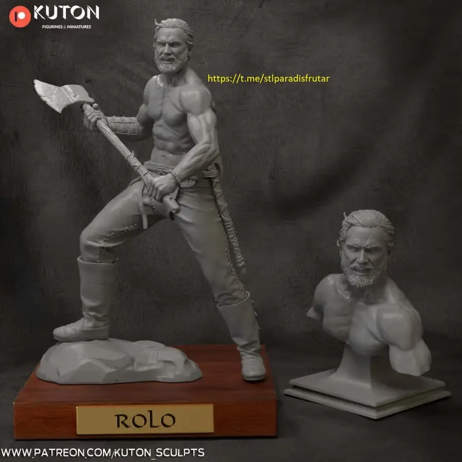 Rollo Estatua Vikings Archivo Stl Para Impresion 3D