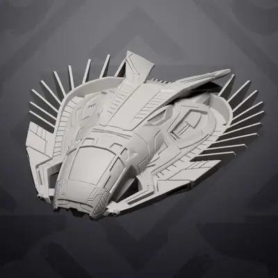 Royal Fang Fighter Archivo Stl Para Impresion 3D