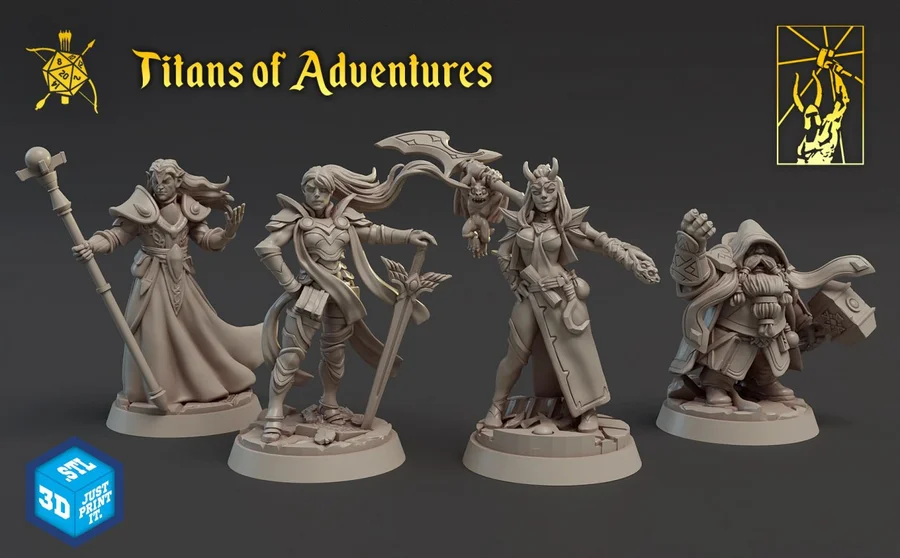 Rpg Titans Of Adventures Archivo STL Impresión 3D