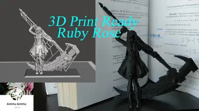 Ruby Rose Archivo Stl Para Impresion 3D